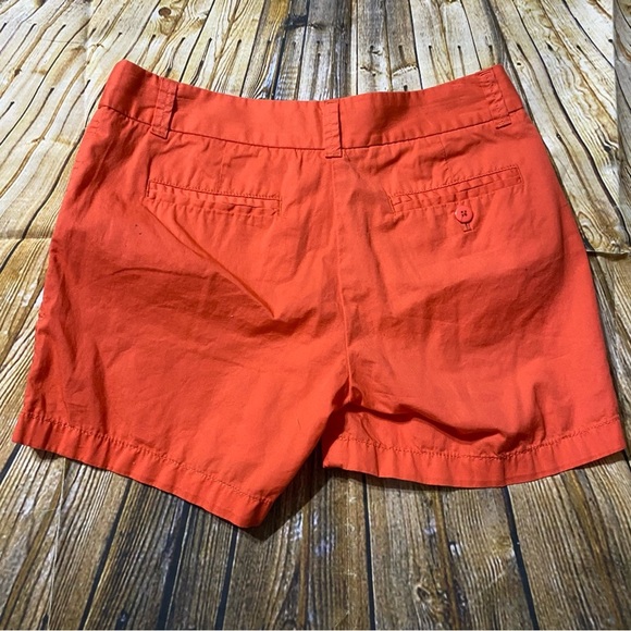 J Crew Orange Cotton Broken In Chino Shorts - Picture 2 of 3